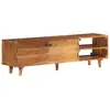 Image de vidaXL Meuble TV bois massif d'acacia avec finition miel 140x30x40 cm