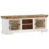 Image de vidaXL Meuble TV 110x30x40 cm Bois massif de manguier