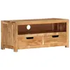 Image de vidaXL Meuble TV 88x35x40 cm bois d'acacia massif