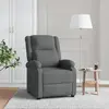 Image de vidaXL Fauteuil inclinable Gris foncé Tissu