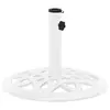 Image de vidaXL Socle de parasol Blanc 40x40x32 cm Fonte