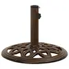 Image de vidaXL Socle de parasol Bronze 40x40x32 cm Fonte