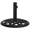 Image de vidaXL Socle de parasol Noir 44x44x32 cm Fonte