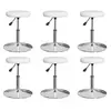 Image de vidaXL Chaises à manger lot de 6 blanc similicuir