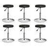 Image de vidaXL Chaises à manger lot de 6 noir similicuir