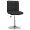 Image de vidaXL Chaise à manger Noir Similicuir