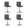 Image de vidaXL Chaises pivotantes à manger lot de 4 taupe tissu