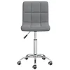 Image de vidaXL Chaise pivotante de salle à manger Gris clair Tissu