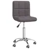 Image de vidaXL Chaise pivotante de salle à manger Taupe Tissu