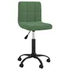 Image de vidaXL Chaise pivotante de salle à manger Vert foncé Velours