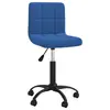 Image de vidaXL Chaise pivotante de salle à manger Bleu Velours