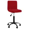 Image de vidaXL Chaise pivotante de salle à manger Rouge bordeaux Velours