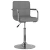 Image de vidaXL Chaise de salle à manger Gris clair Tissu