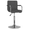 Image de vidaXL Chaise de salle à manger Gris foncé Tissu