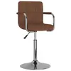 Image de vidaXL Chaise de salle à manger Marron Tissu