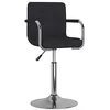 Image de vidaXL Chaise de salle à manger Tissu Noir