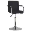 Image de vidaXL Chaise de salle à manger Tissu Noir
