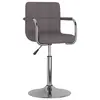 Image de vidaXL Chaise de salle à manger Taupe Tissu