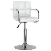Image de vidaXL Chaise de salle à manger Blanc Similicuir