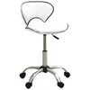 Image de vidaXL Chaise de bureau Blanc Similicuir