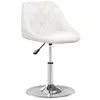 Image de vidaXL Tabouret de bar Blanc Similicuir