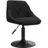 Image de vidaXL Chaise de salle à manger Noir Velours