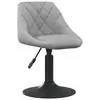 Image de vidaXL Chaise de salle à manger Gris clair Velours