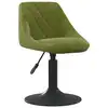 Image de vidaXL Chaise de salle à manger Vert clair Velours