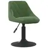 Image de vidaXL Chaise de salle à manger Vert foncé Velours