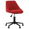 Image de vidaXL Chaise pivotante de salle à manger Rouge bordeaux Velours