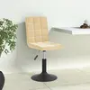 Image de vidaXL Chaises pivotantes à manger lot de 4 crème velours