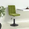 Image de vidaXL Chaises pivotantes à manger lot de 4 vert clair velours
