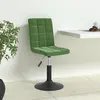 Image de vidaXL Chaises pivotantes à manger lot de 6 vert foncé velours