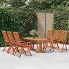 Image de vidaXL Ensemble à manger de jardin 7 pcs Bois d'eucalyptus massif