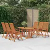 Image de vidaXL Chaises de jardin pliables lot de 6 Bois d'eucalyptus massif