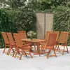 Image de vidaXL Chaises de jardin pliables lot de 8 Bois d'eucalyptus massif