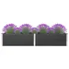 Image de vidaXL Lit surélevé de jardin 200x100x54 cm WPC Gris