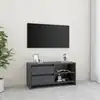 Image de vidaXL Meuble TV Gris 80x31x39 cm Bois de pin massif