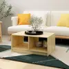 Image de vidaXL Table basse 75x50x33,5 cm Bois de pin massif