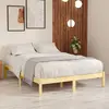 Image de vidaXL Cadre de lit sans matelas bois massif 140x200 cm