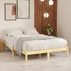 Image de vidaXL Cadre de lit sans matelas bois massif 160x200 cm