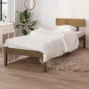 Image de vidaXL Cadre de lit sans matelas marron miel bois de pin massif