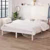 Image de vidaXL Cadre de lit sans matelas blanc bois massif 160x200 cm