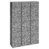 Image de vidaXL Lits surélevés en gabion 3 pcs 30x30x150 cm Fer