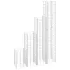 Image de vidaXL Lits surélevés en gabion 4 pcs 30x30x50/100/150/200 cm Fer