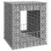 Image de vidaXL Poteau à panier de gabion 50x50x60 cm Fer