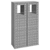Image de vidaXL Poteaux à panier de gabion 2 pcs 50x50x180 cm Fer