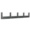 Image de vidaXL Panier de gabion en forme de U avec 5 poteaux Fer 500x20x100 cm