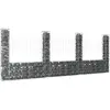 Image de vidaXL Panier de gabion en forme de U avec 4 poteaux Fer 380x20x150 cm