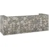 Image de vidaXL Mur en gabion pour poubelles Acier galvanisé 325x100x110 cm